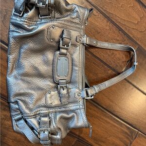 Michael Kors Metallic Silver Shoulder Bag